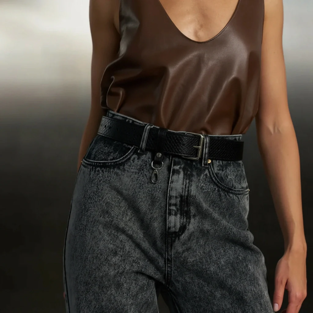 Leather Belt Cardi - Image 12