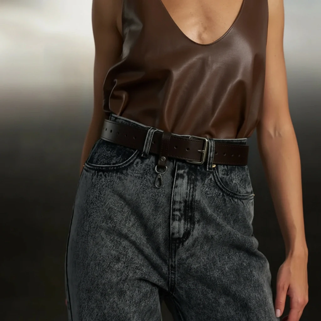Leather Belt Cardi - Image 13