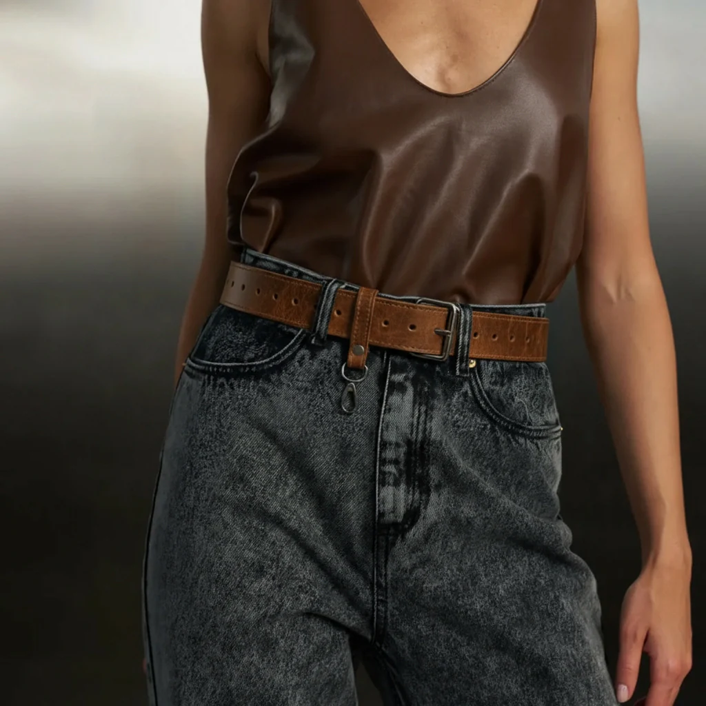 Leather Belt Cardi - Image 14