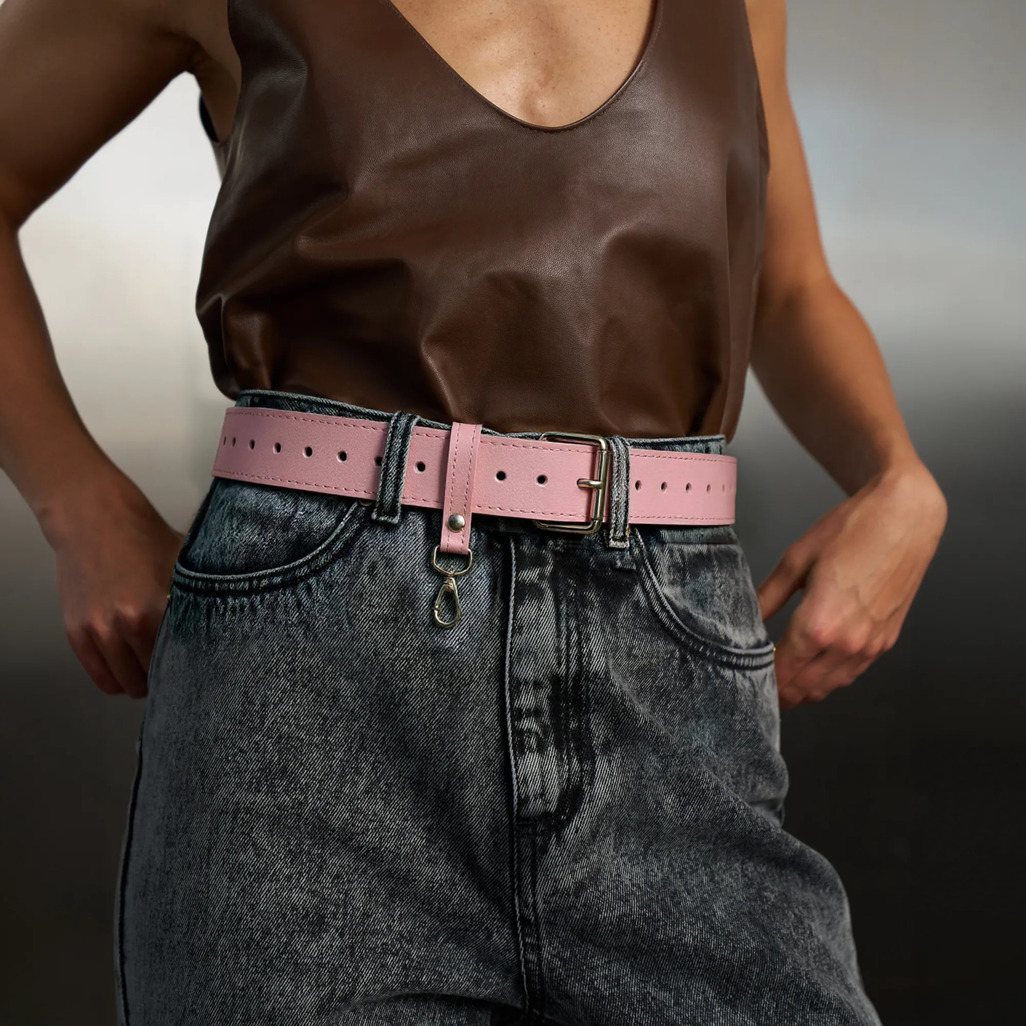Leather Belt Cardi - Image 8