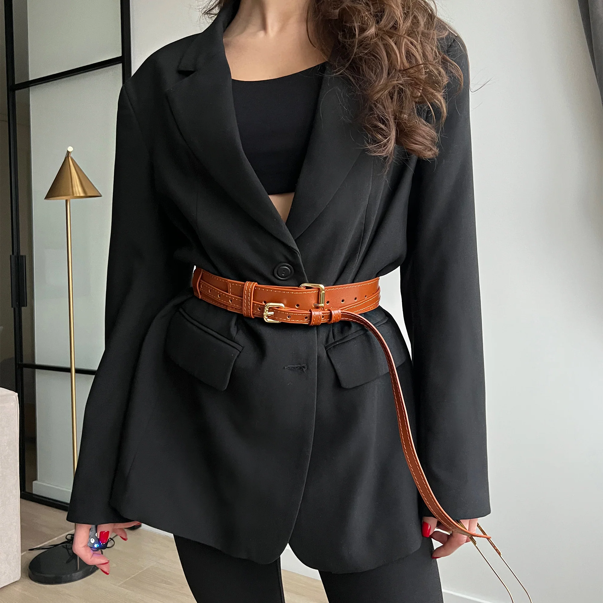Designer Leather Belt BLOSSOM - Image 3