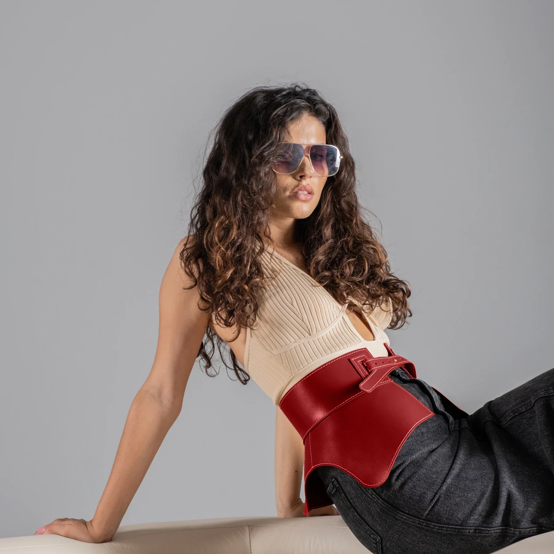 Leather Basque NOIRE - Image 13