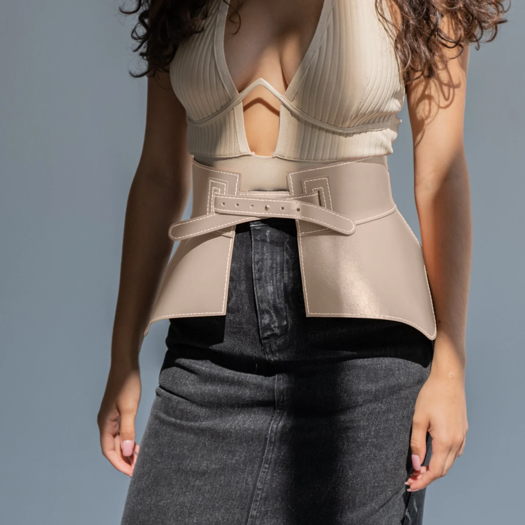 Leather Basque NOIRE - Image 16