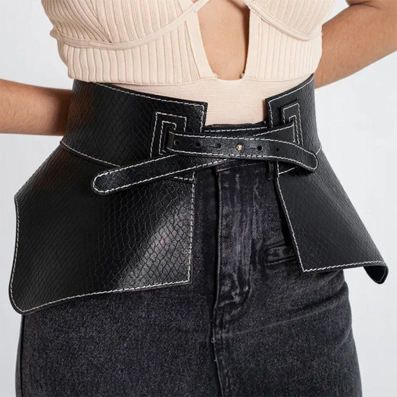 Leather Basque NOIRE - Image 17