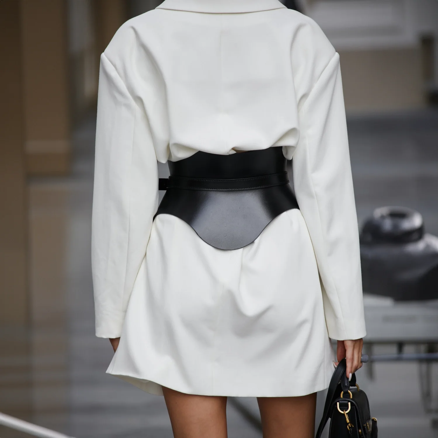 Leather Basque Belt Skirt CHLOE - Image 3