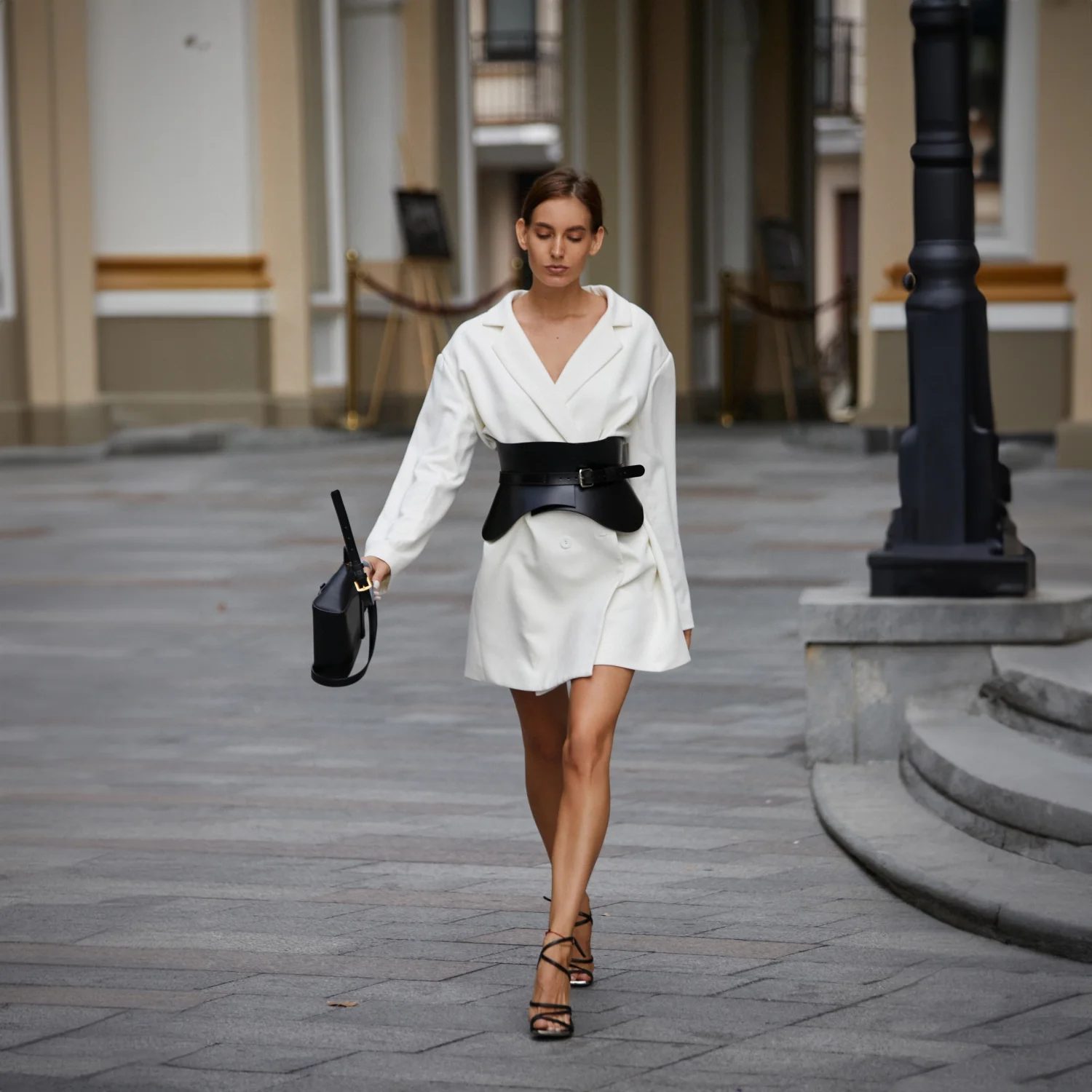 Leather Basque Belt Skirt CHLOE - Image 6
