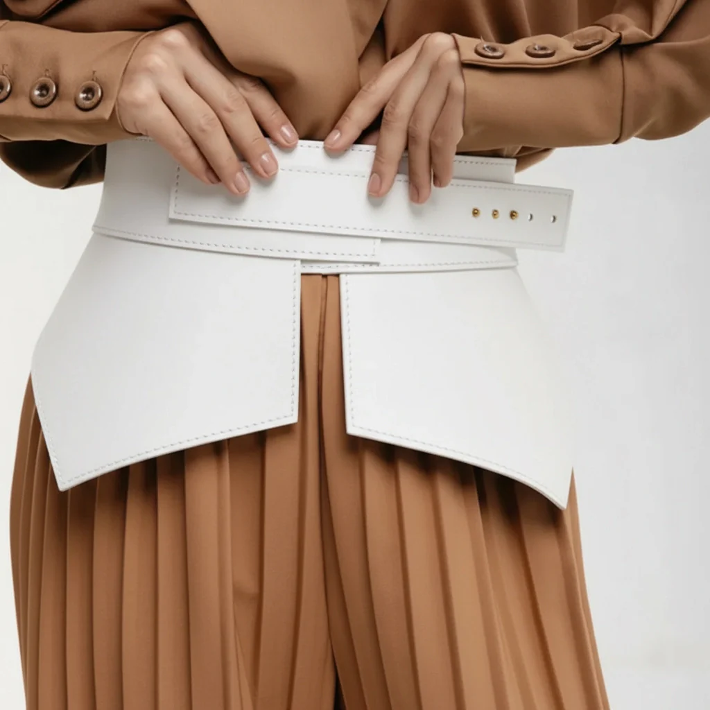 Leather Basque Belt Wing ELLE - Image 17