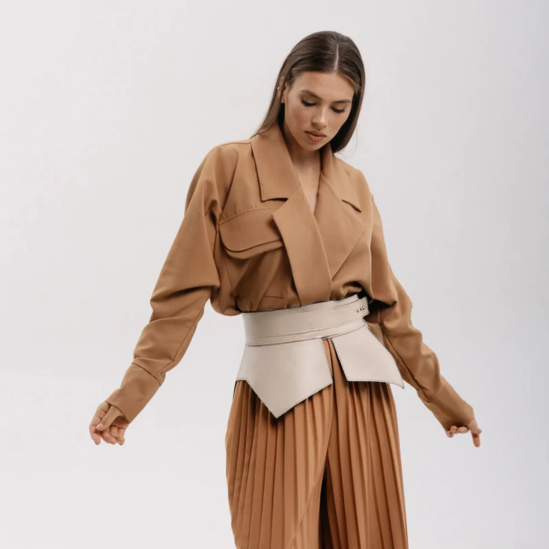 Leather Basque Belt Wing ELLE - Image 7