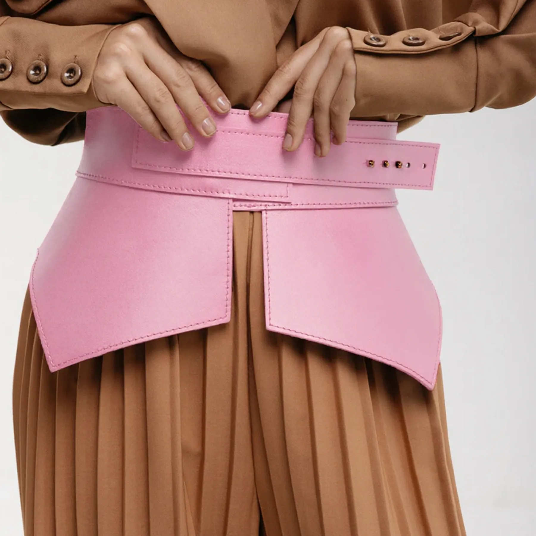 Leather Basque Belt Wing ELLE - Image 8