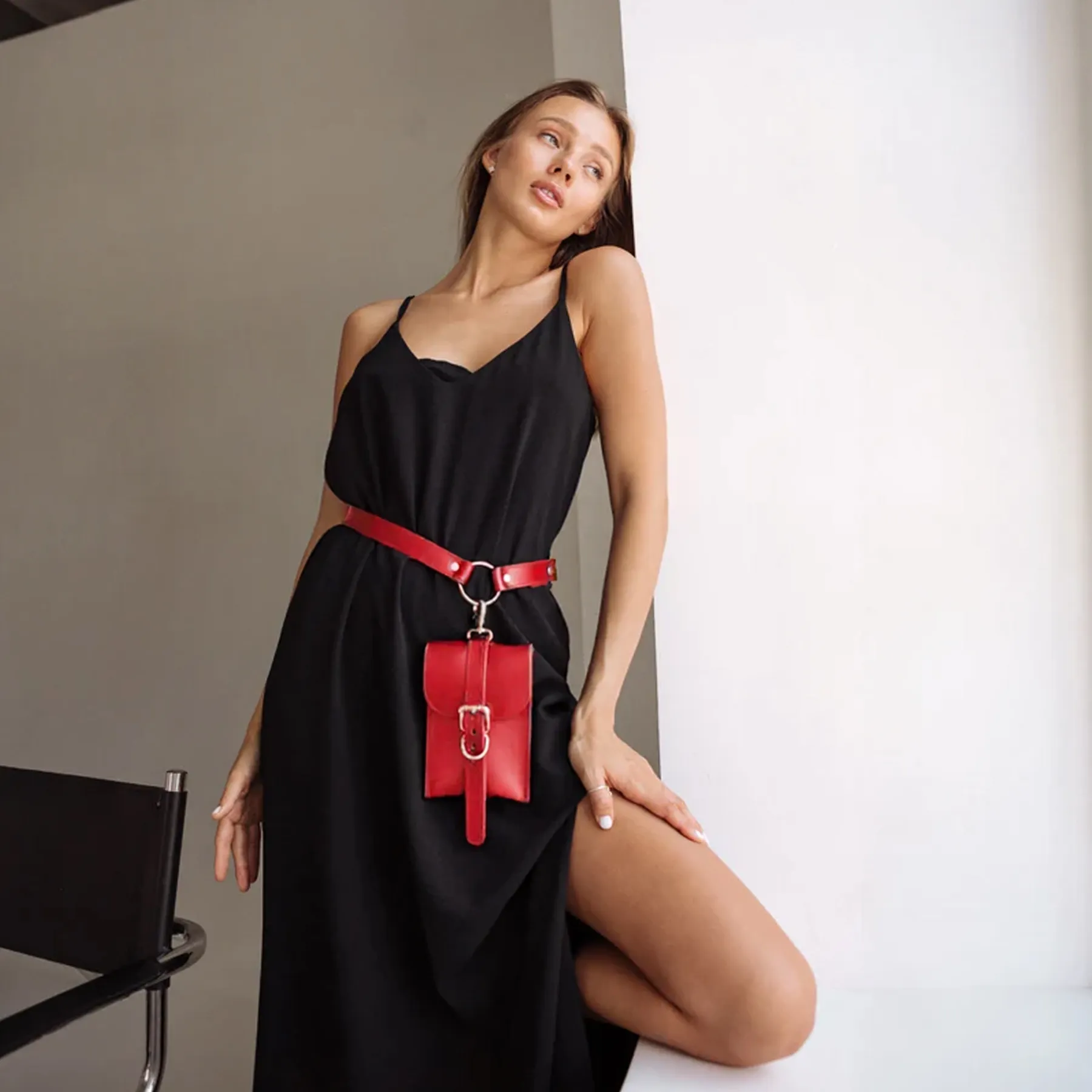 Leather Belt Bag VEL - Image 13