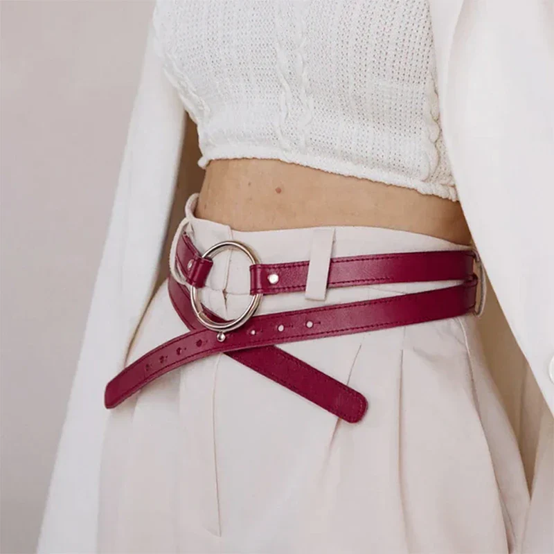 Leather Belt With Rings ELYSSARA - Image 16