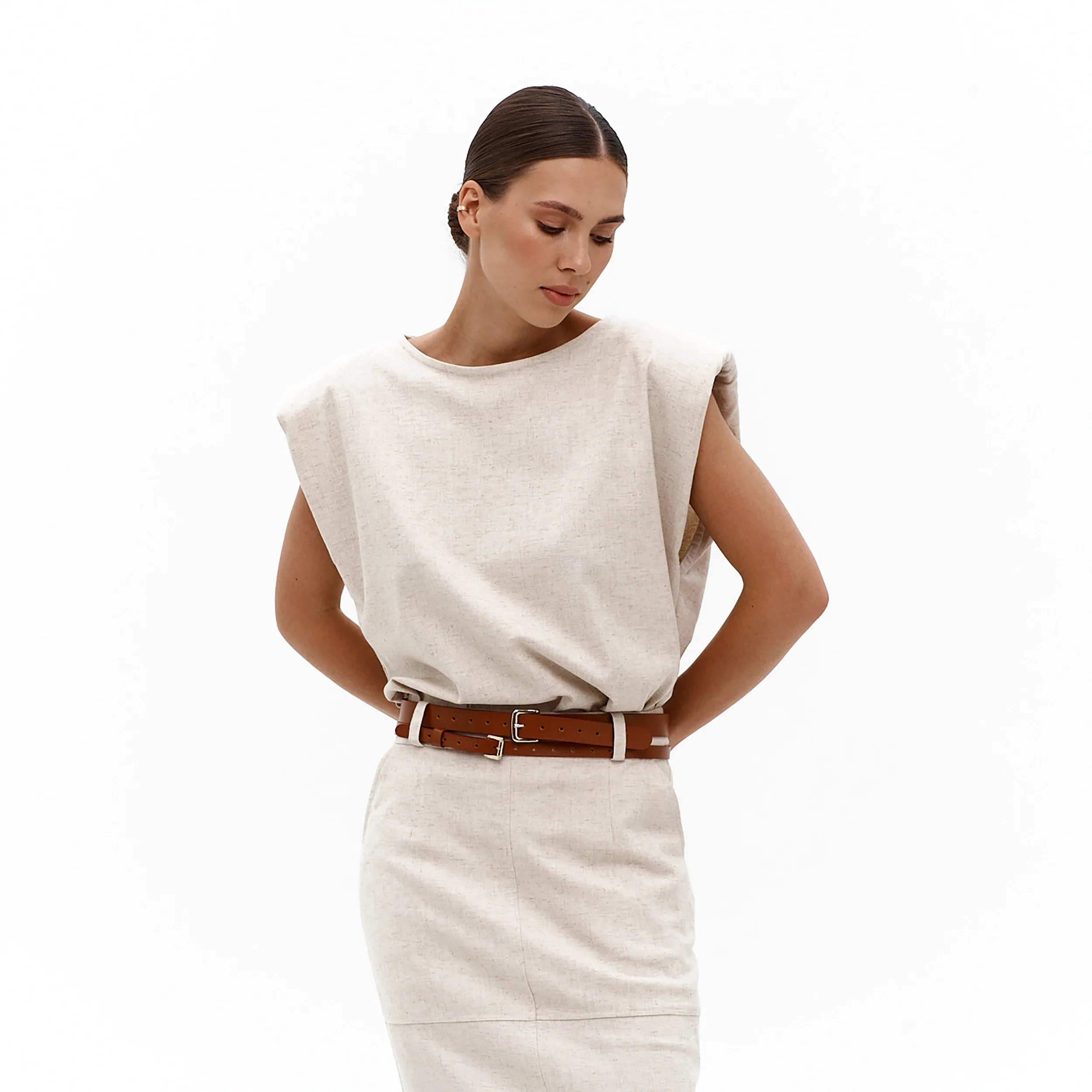 Leather Double Wrap Belt SERENA - Image 10
