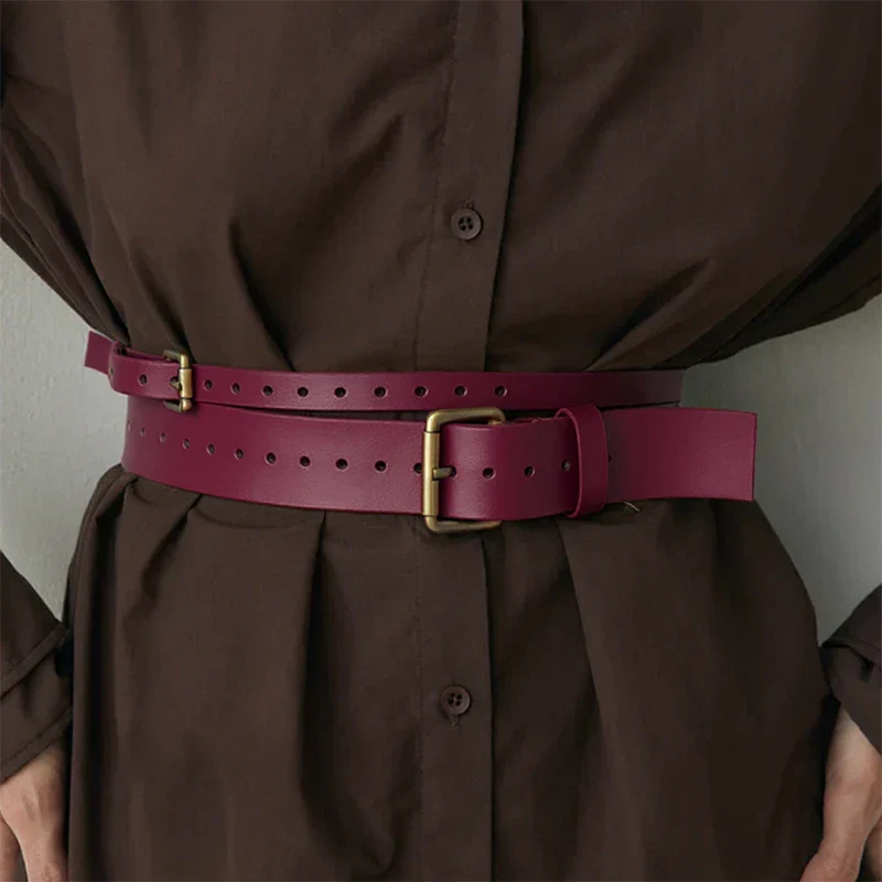 Leather Double Wrap Belt SERENA - Image 17