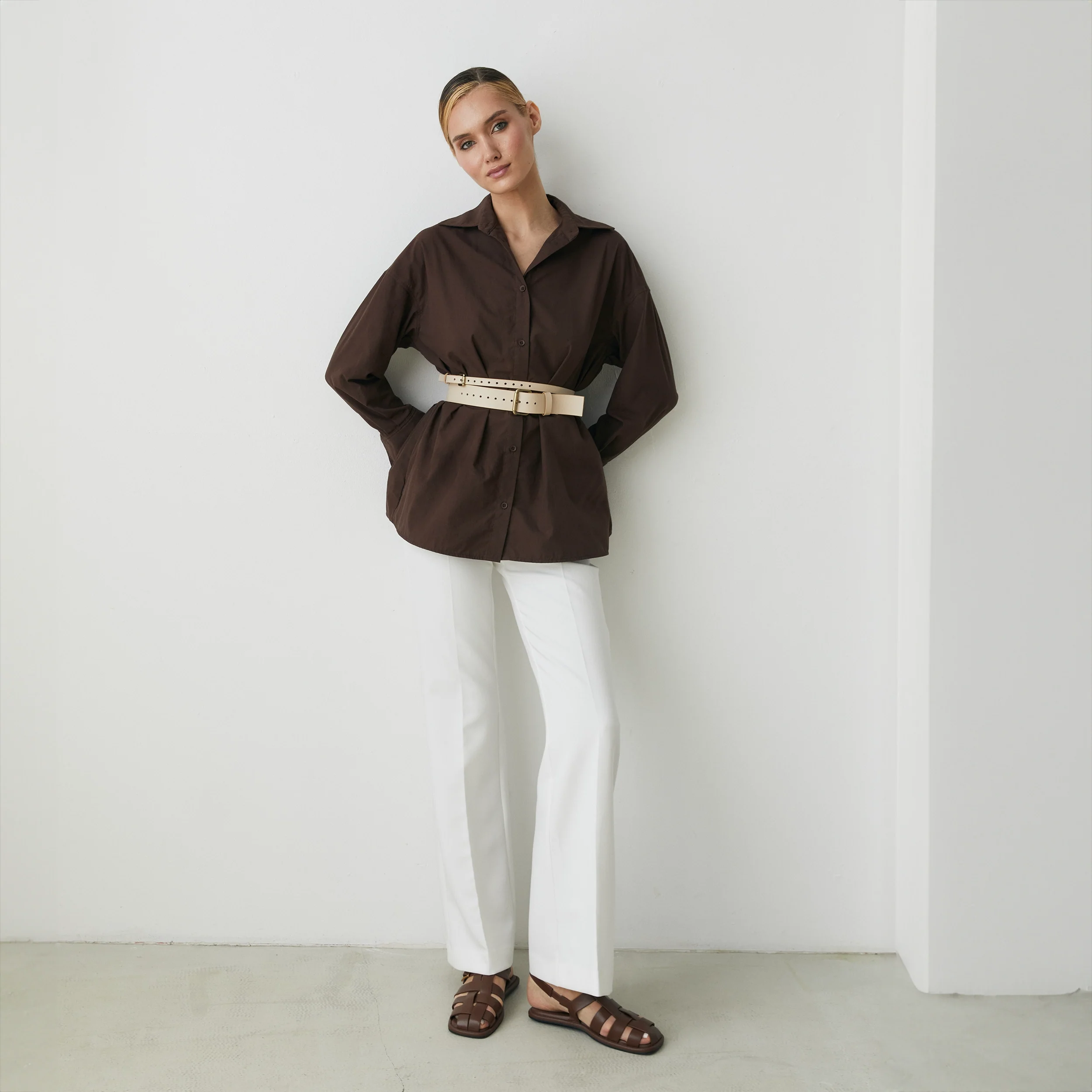 Leather Double Wrap Belt SERENA - Image 6