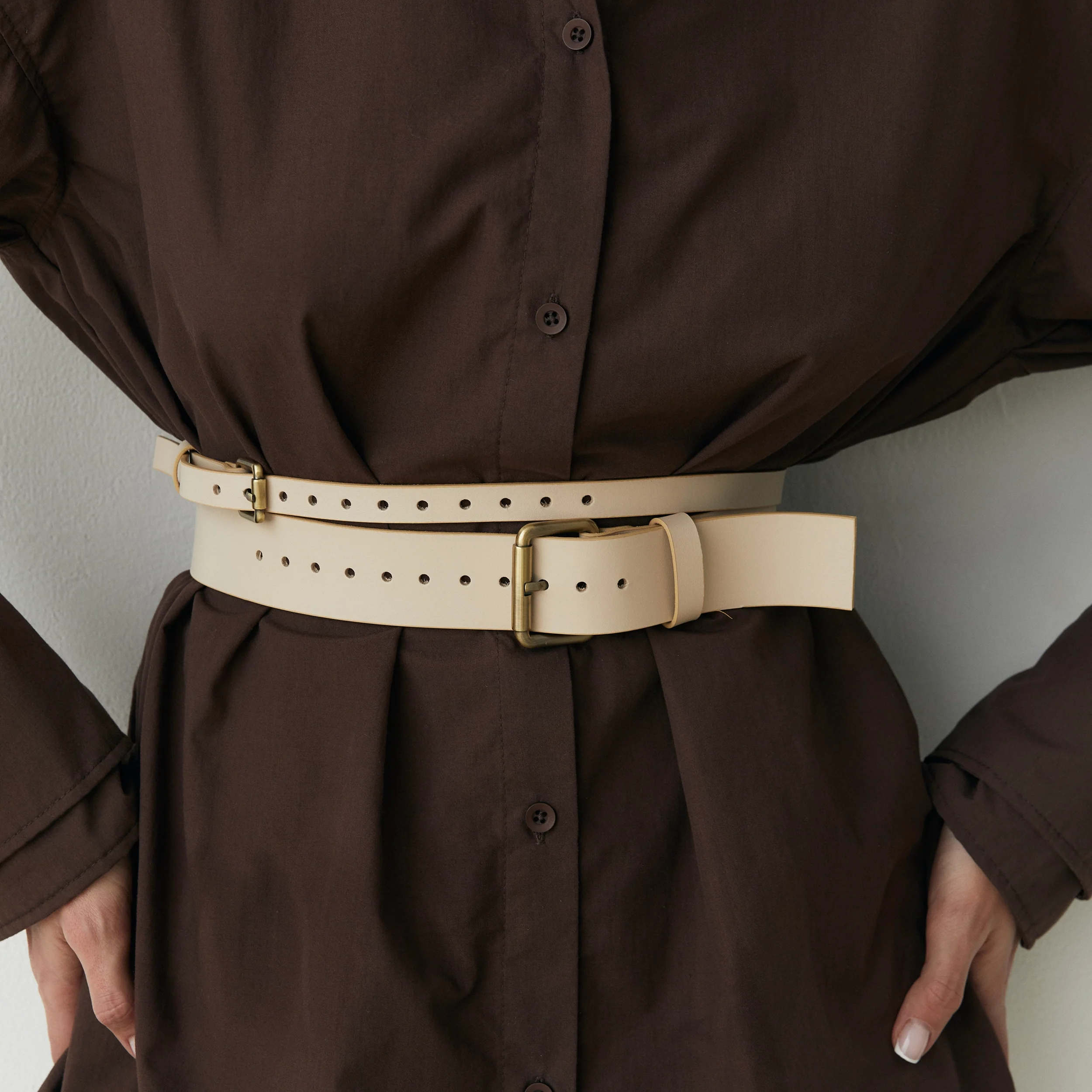 Leather Double Wrap Belt SERENA - Image 7