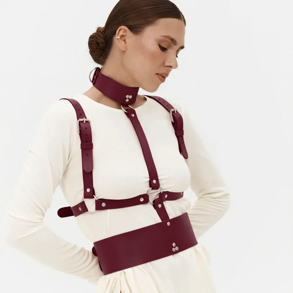 Leather Harness Corset HELIOS - Image 13