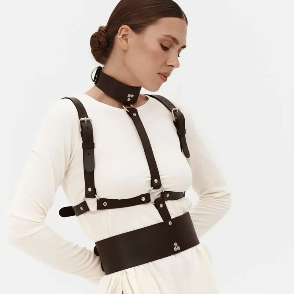 Leather Harness Corset HELIOS - Image 15