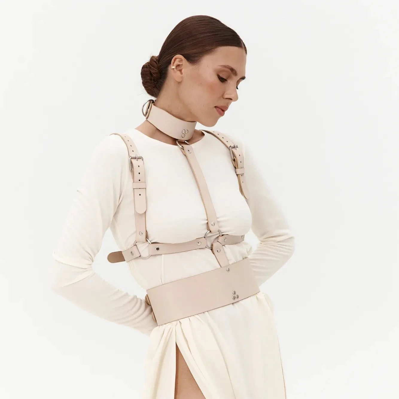 Leather Harness Corset HELIOS - Image 3