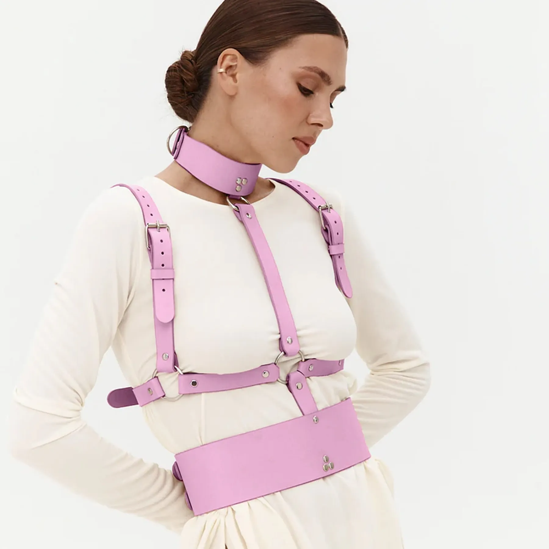 Leather Harness Corset HELIOS - Image 7