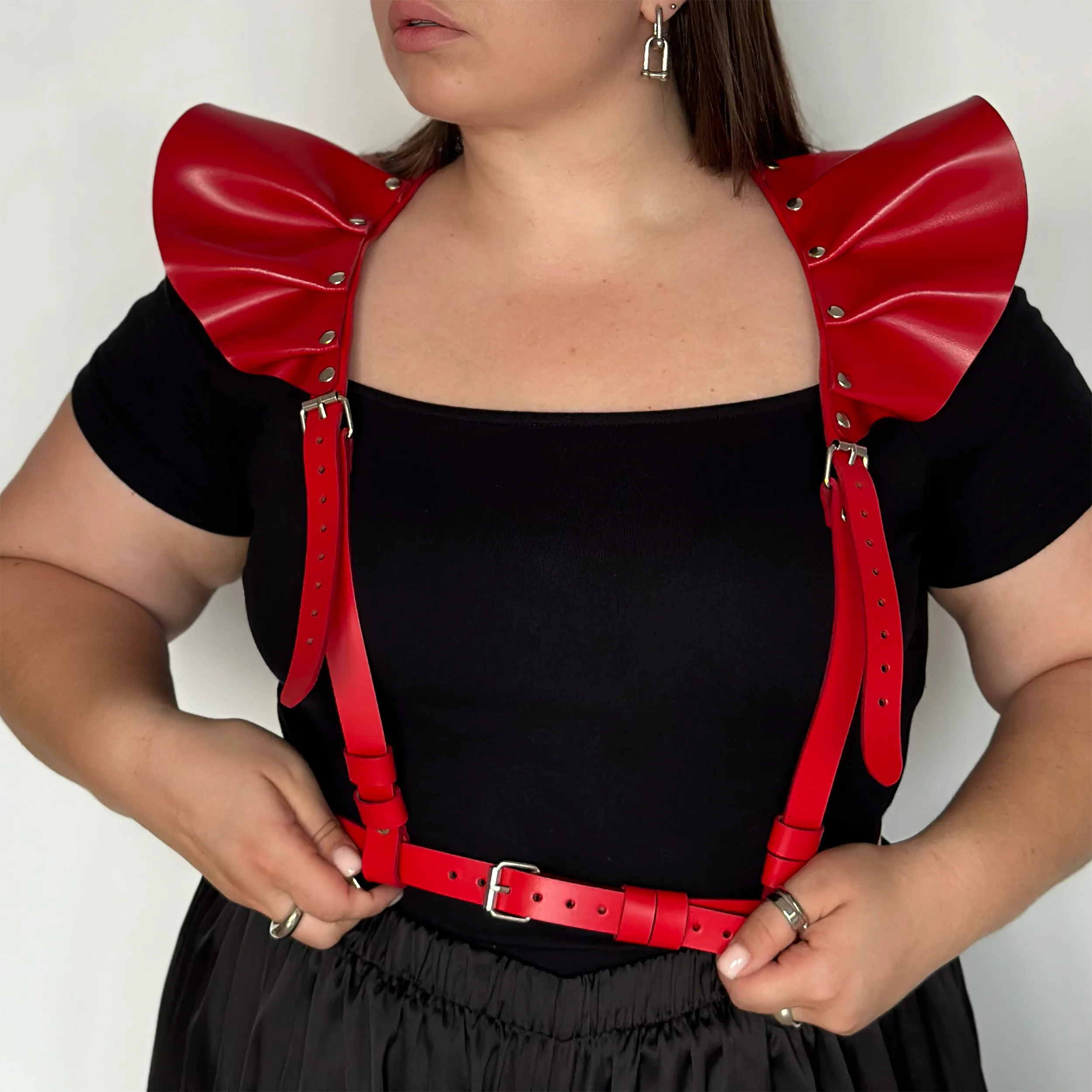 Leather Harness Top with Wings AERIA - Image 10