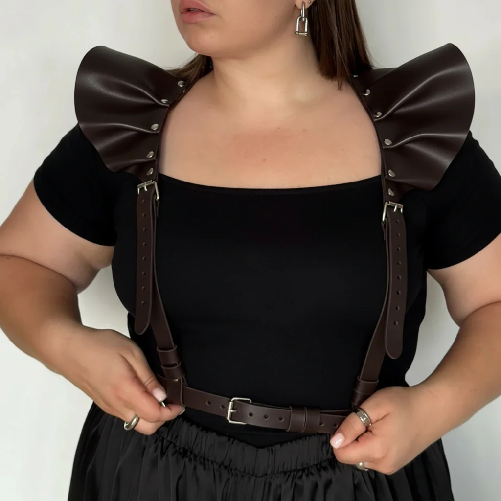 Leather Harness Top with Wings AERIA - Image 13
