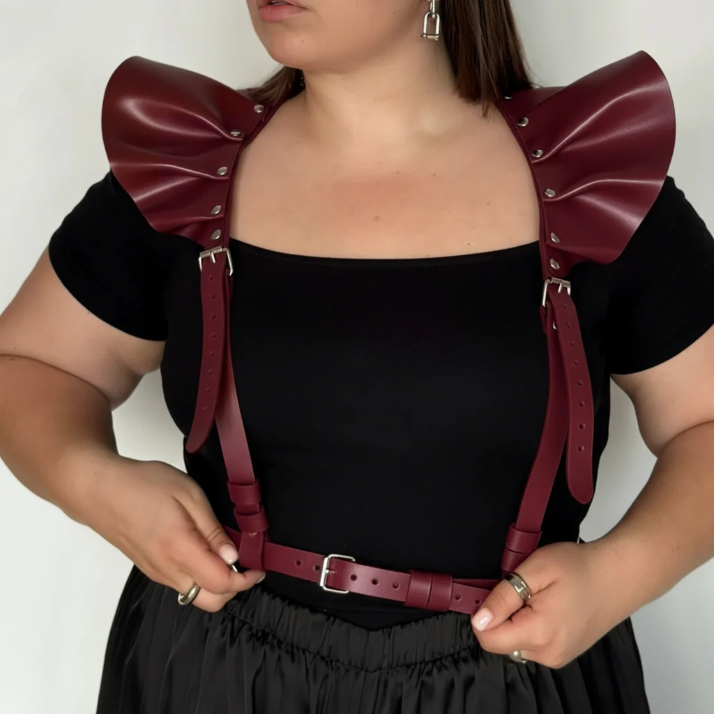 Leather Harness Top with Wings AERIA - Image 15