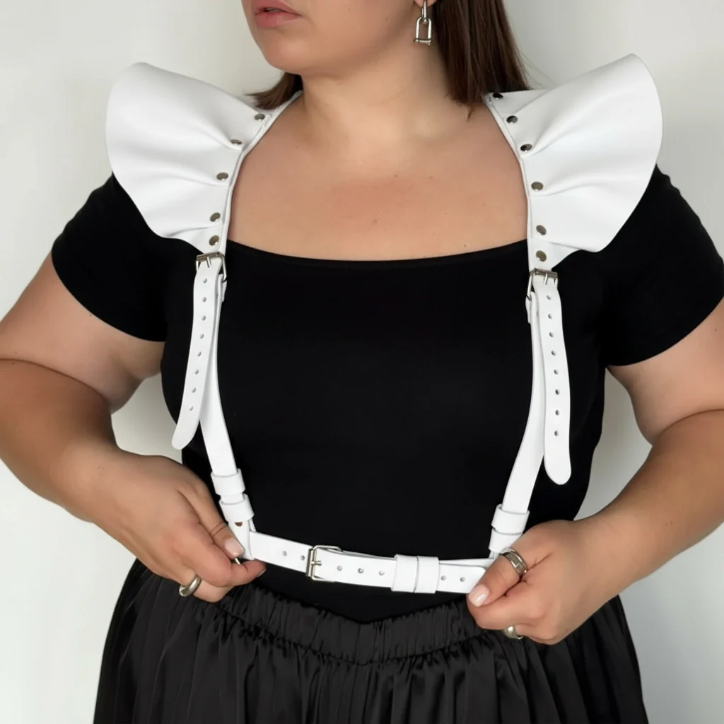 Leather Harness Top with Wings AERIA - Image 16