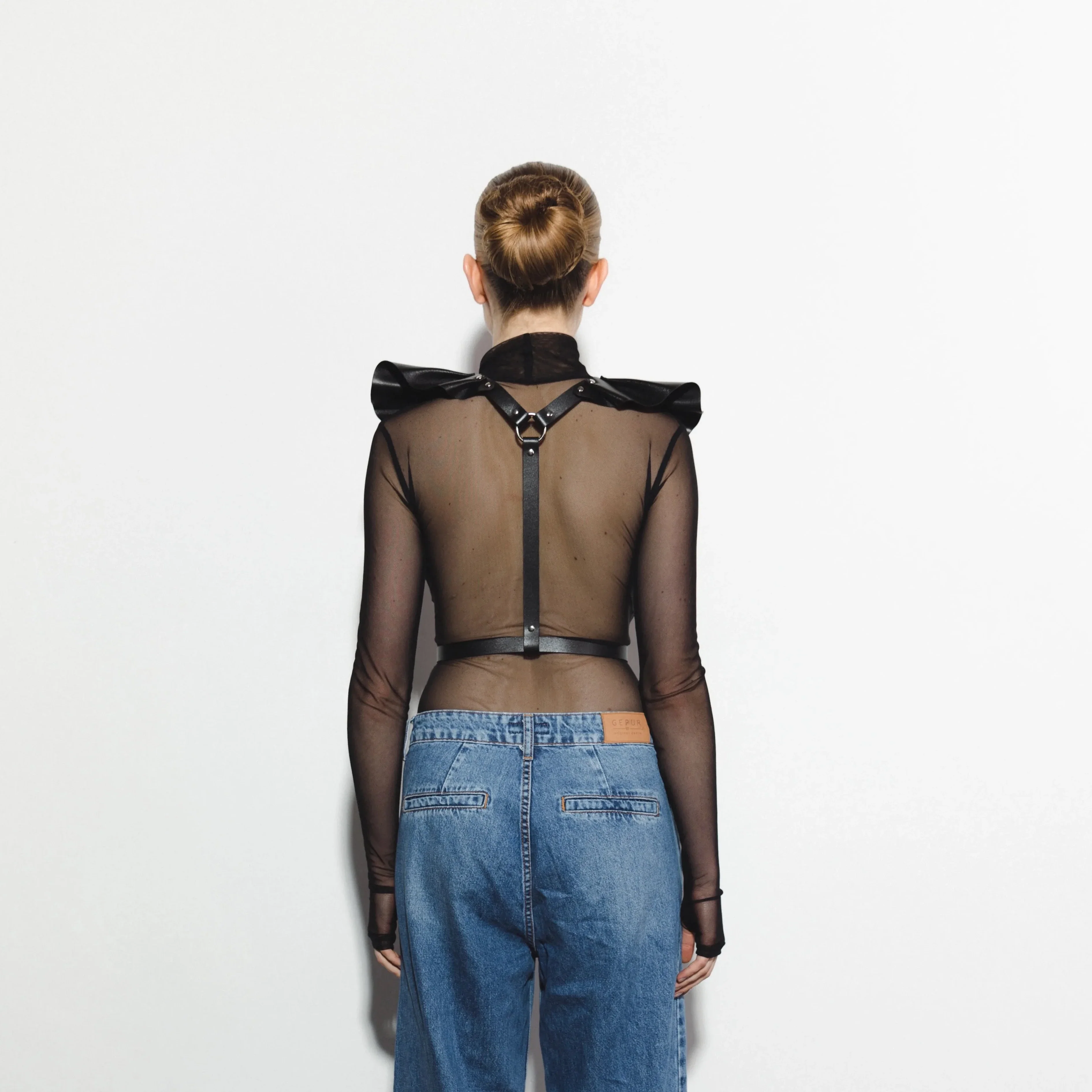 Leather Harness Top with Wings AERIA - Image 6