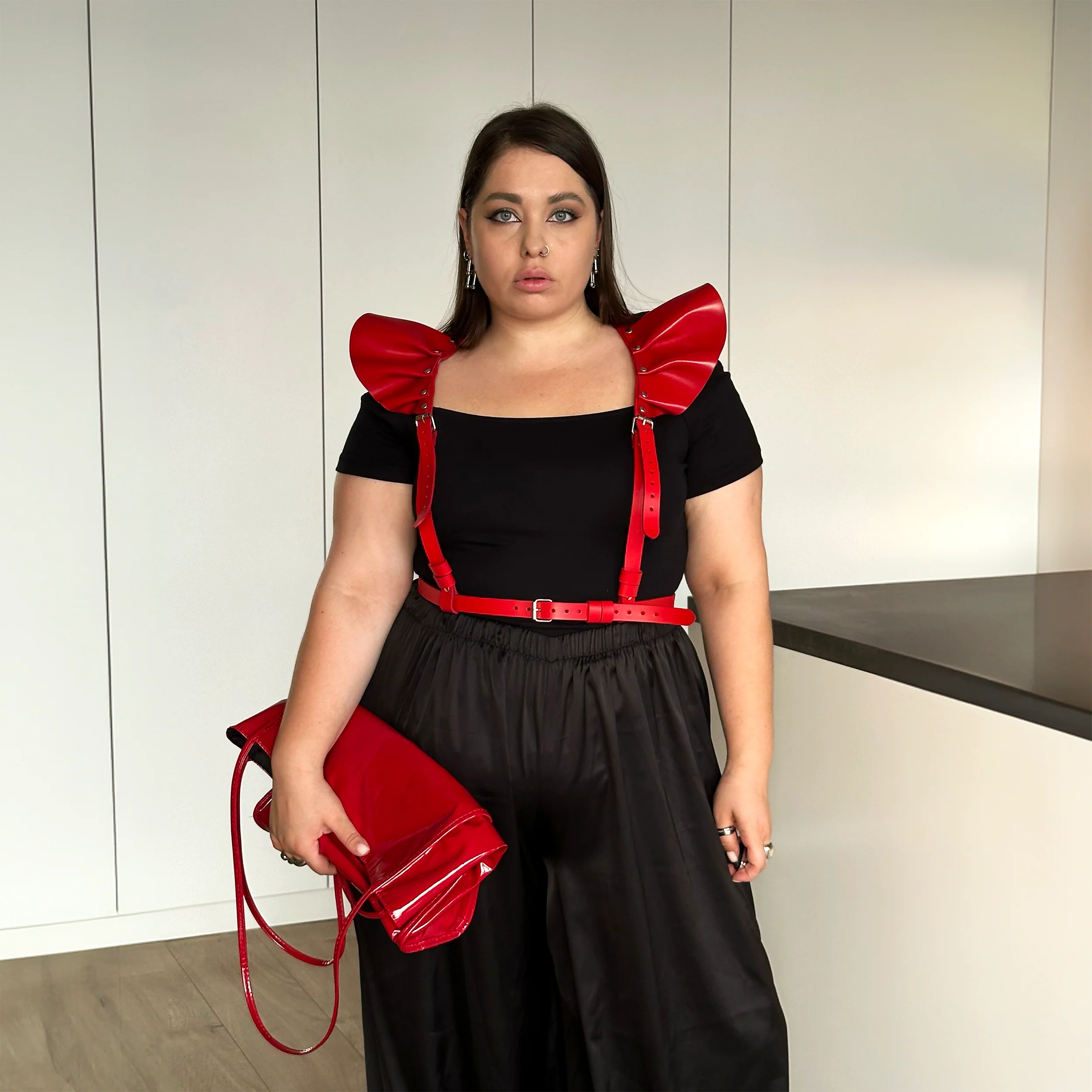 Leather Harness Top with Wings AERIA - Image 9