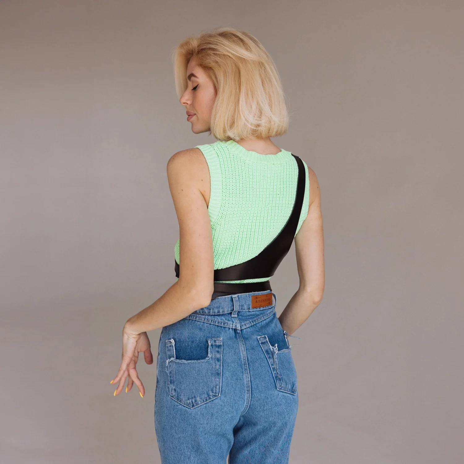 Leather Harness with Shoulder Strap LIGNE - Image 10