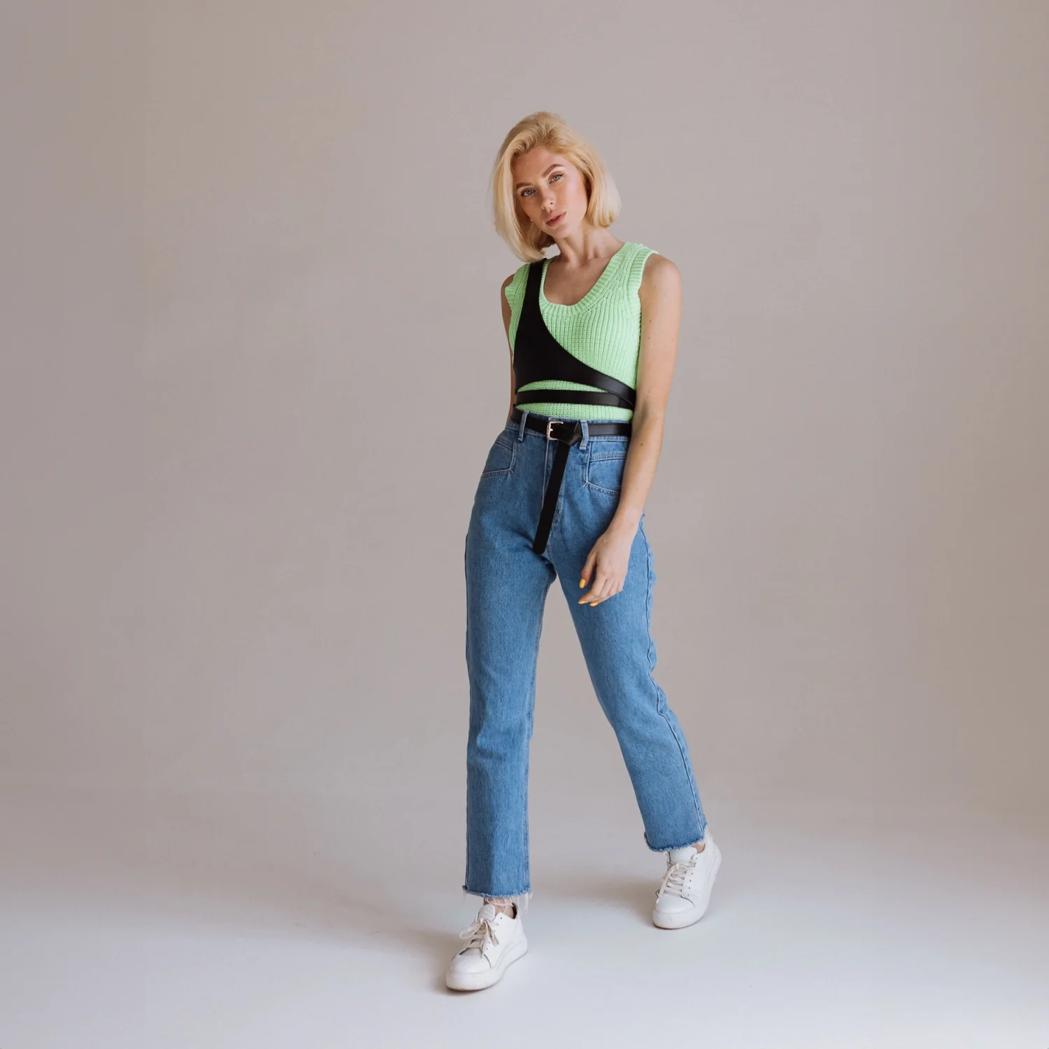 Leather Harness with Shoulder Strap LIGNE - Image 19