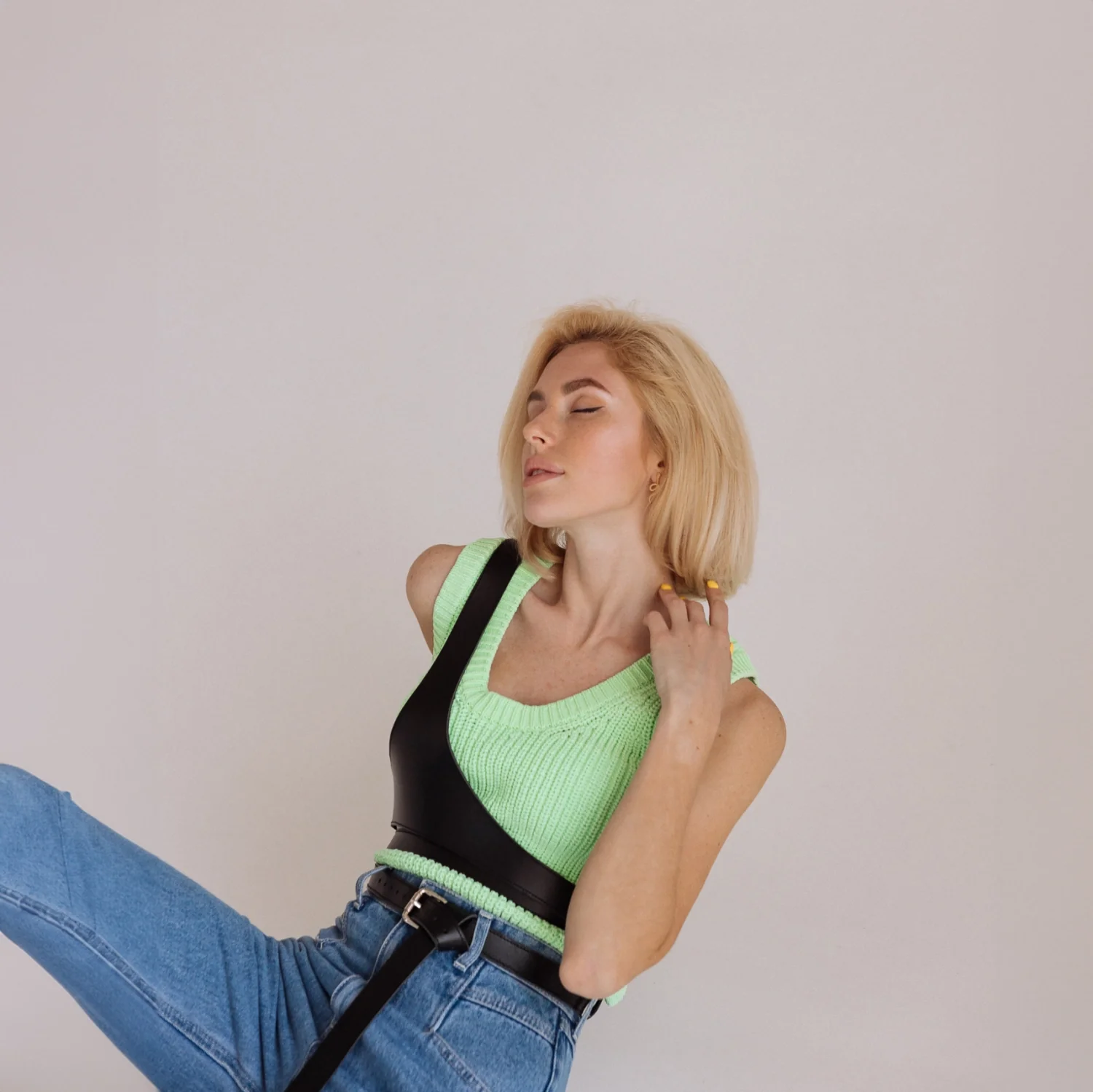 Leather Harness with Shoulder Strap LIGNE - Image 20