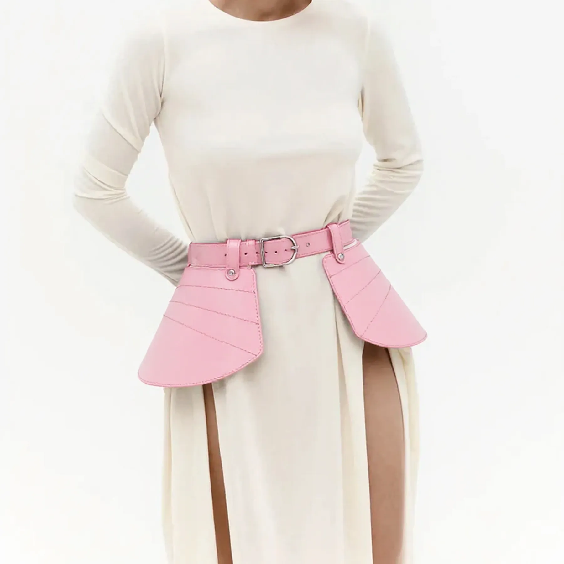Leather Peplum Belt ATHENA - Image 10