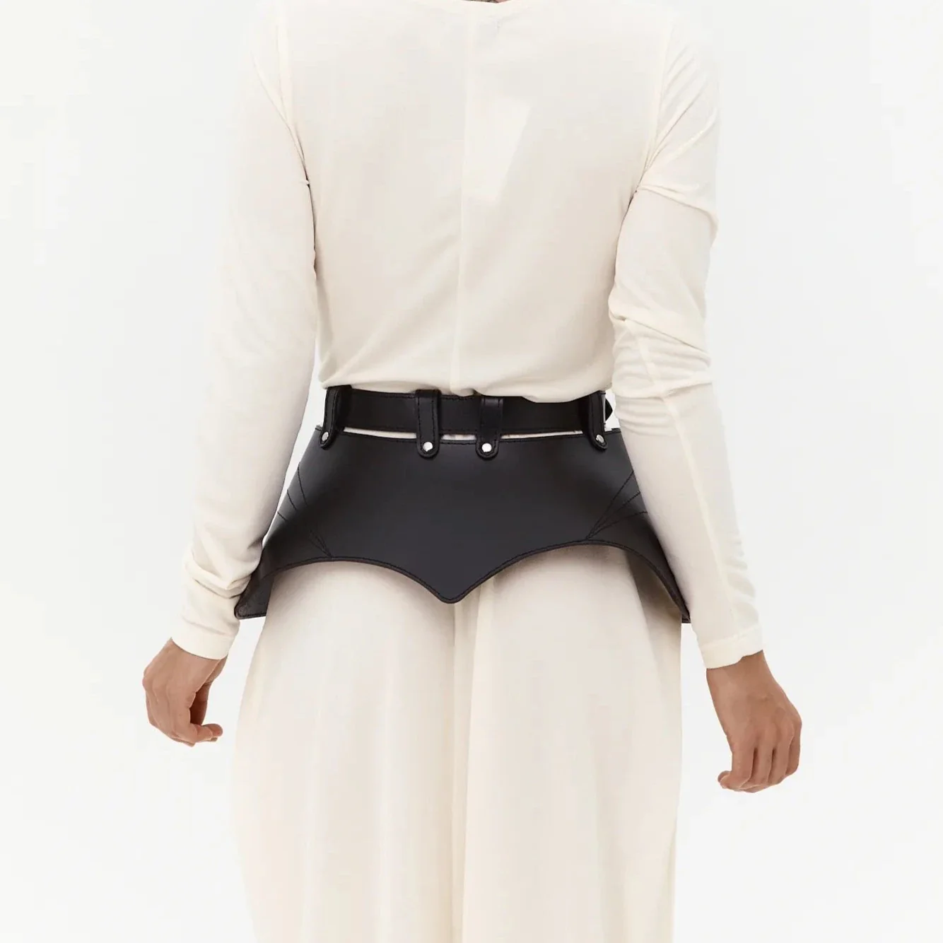 Leather Peplum Belt ATHENA - Image 6