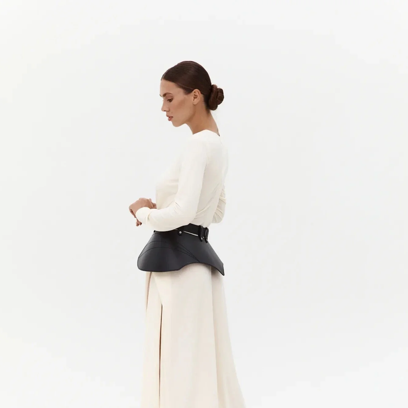 Leather Peplum Belt ATHENA - Image 7