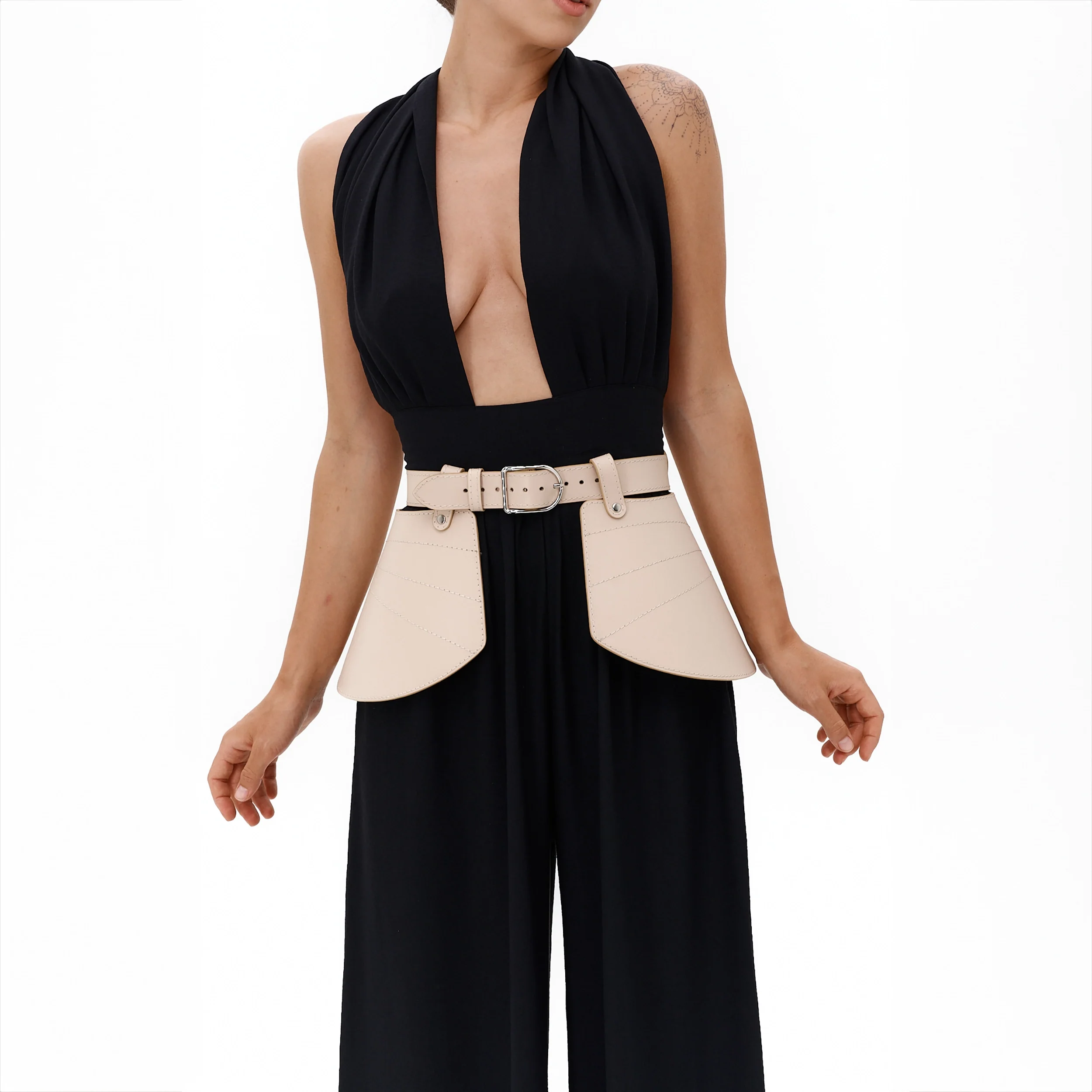 Leather Peplum Belt ATHENA - Image 8