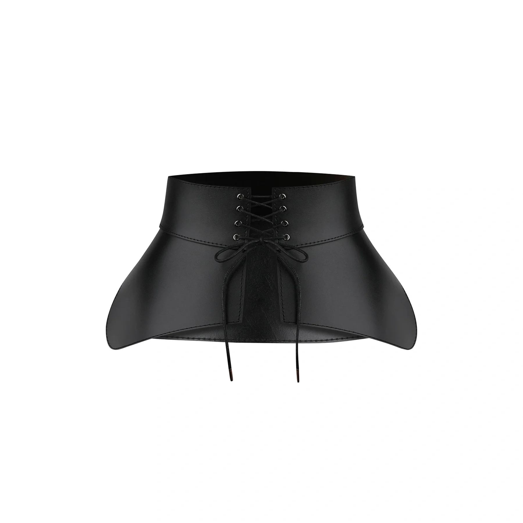 Leather Peplum Belt CELESTE - Image 13