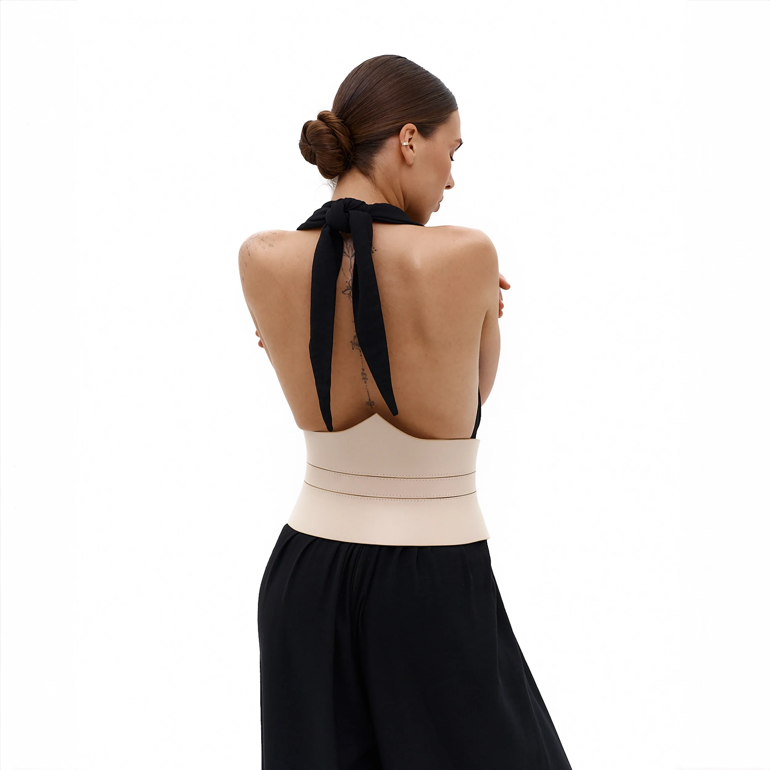 Leather Peplum Belt SELENE - Image 17