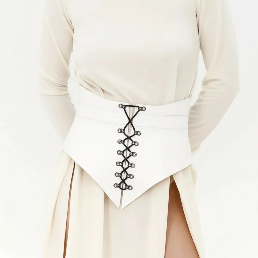 Leather Peplum Belt SELENE - Image 23