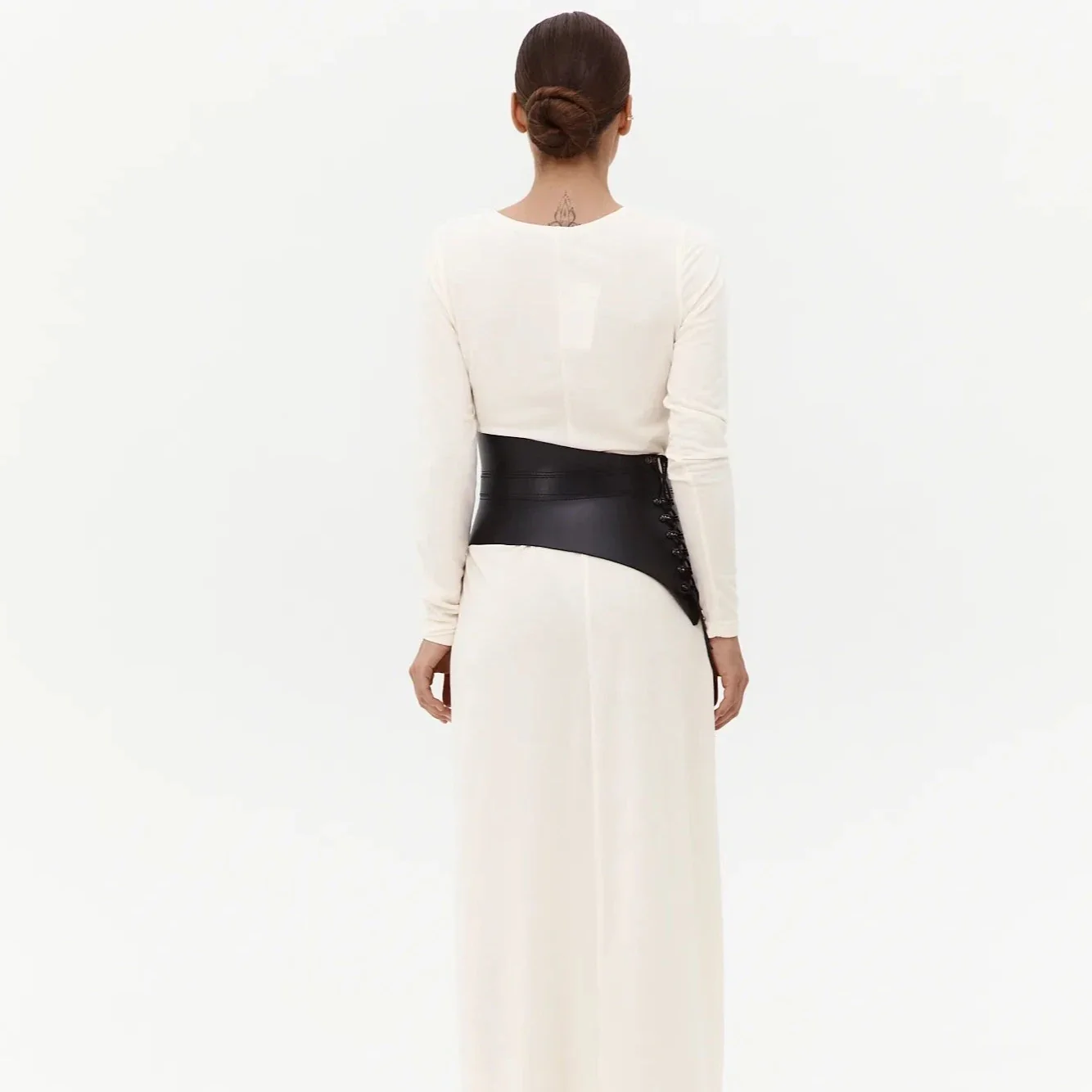 Leather Peplum Belt SELENE - Image 8