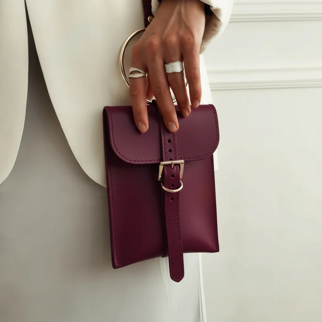 Leather Ring Sling Bag ALTA - Image 18