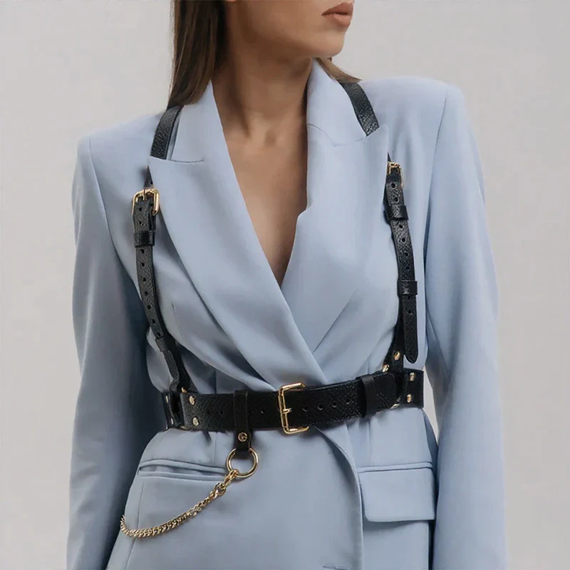 Leather Suspender Harness ANNA - Image 18