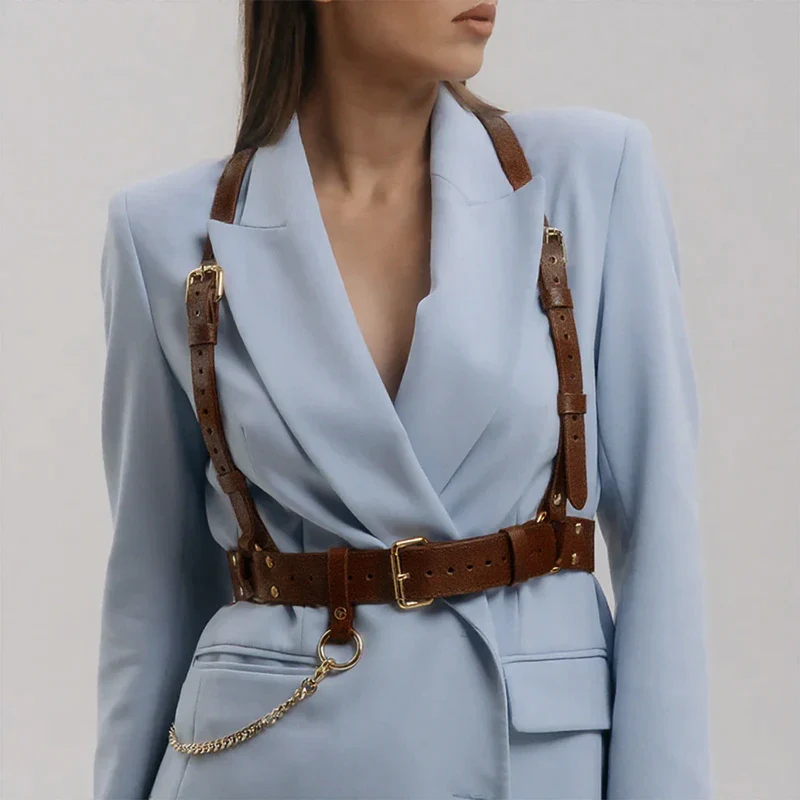Leather Suspender Harness ANNA - Image 20