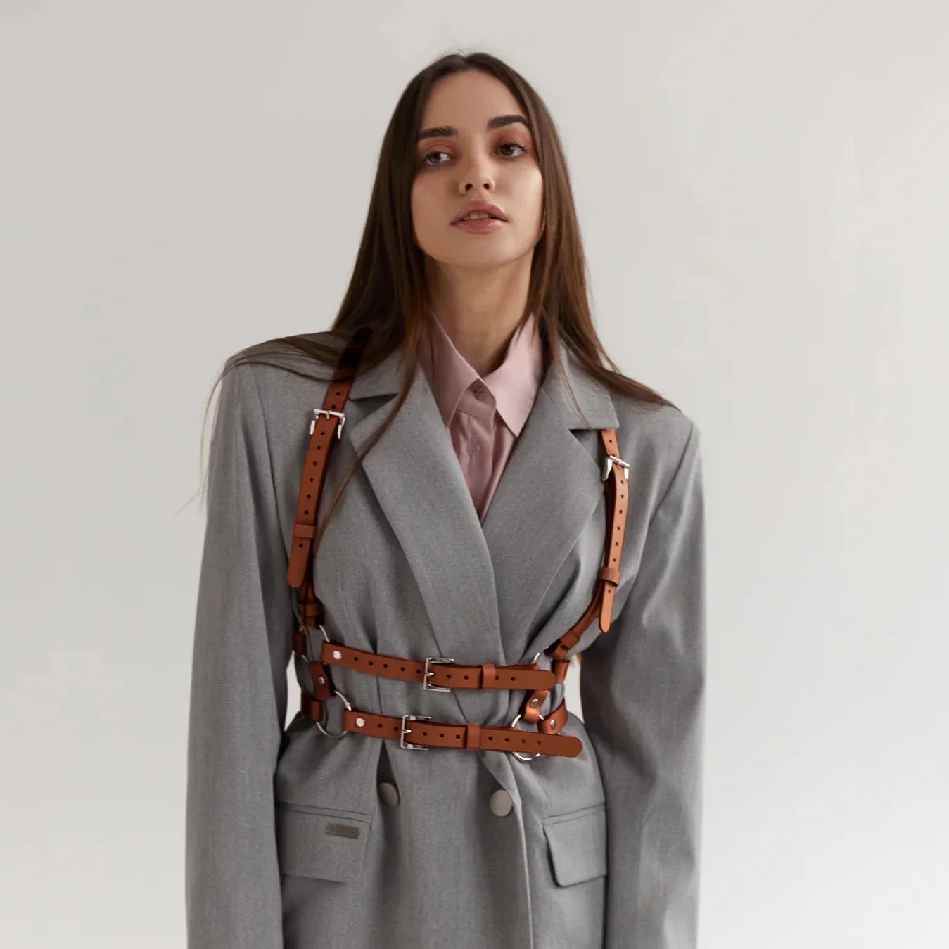 Leather Suspender Harness DOUBLE - Image 12