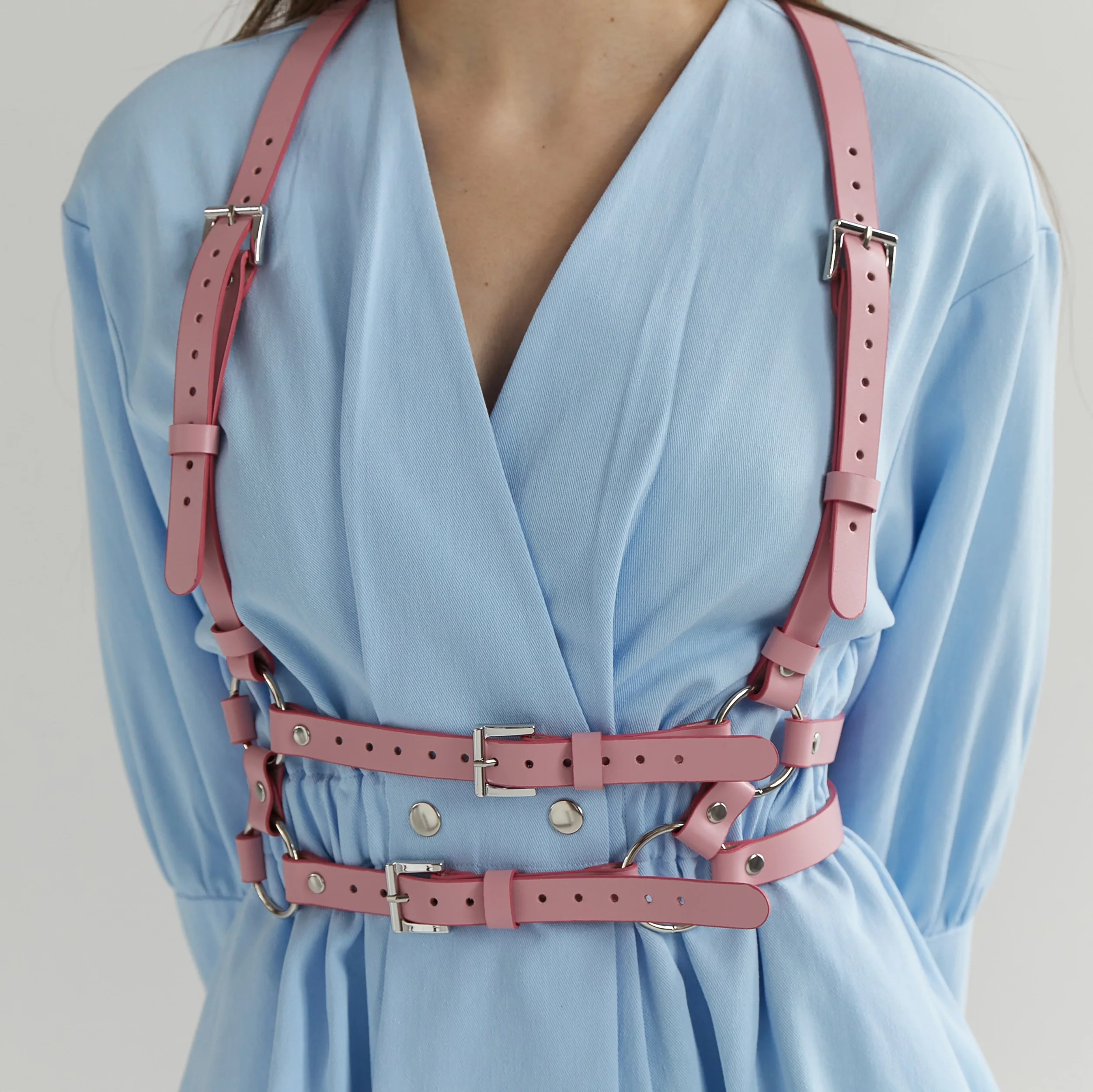 Leather Suspender Harness DOUBLE - Image 3