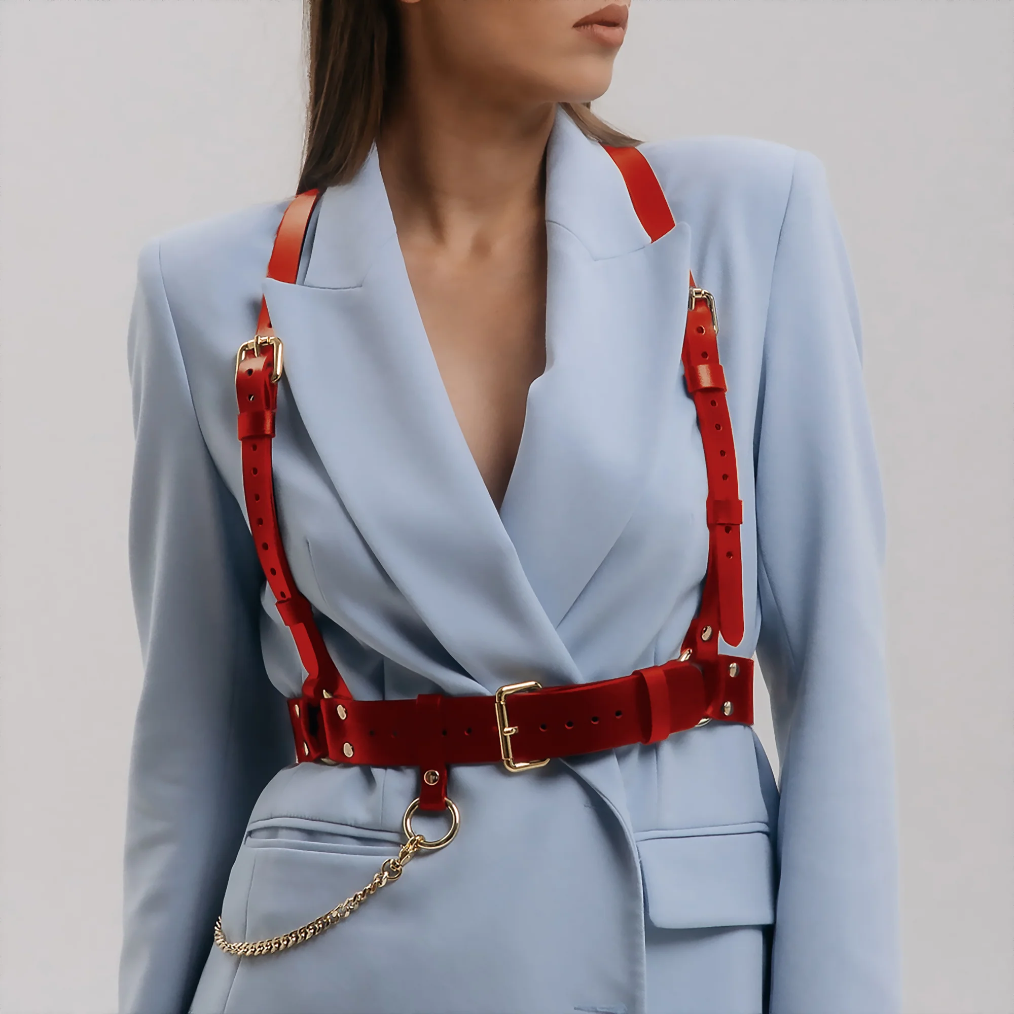 Leather Suspender Harness ANNA - Image 16