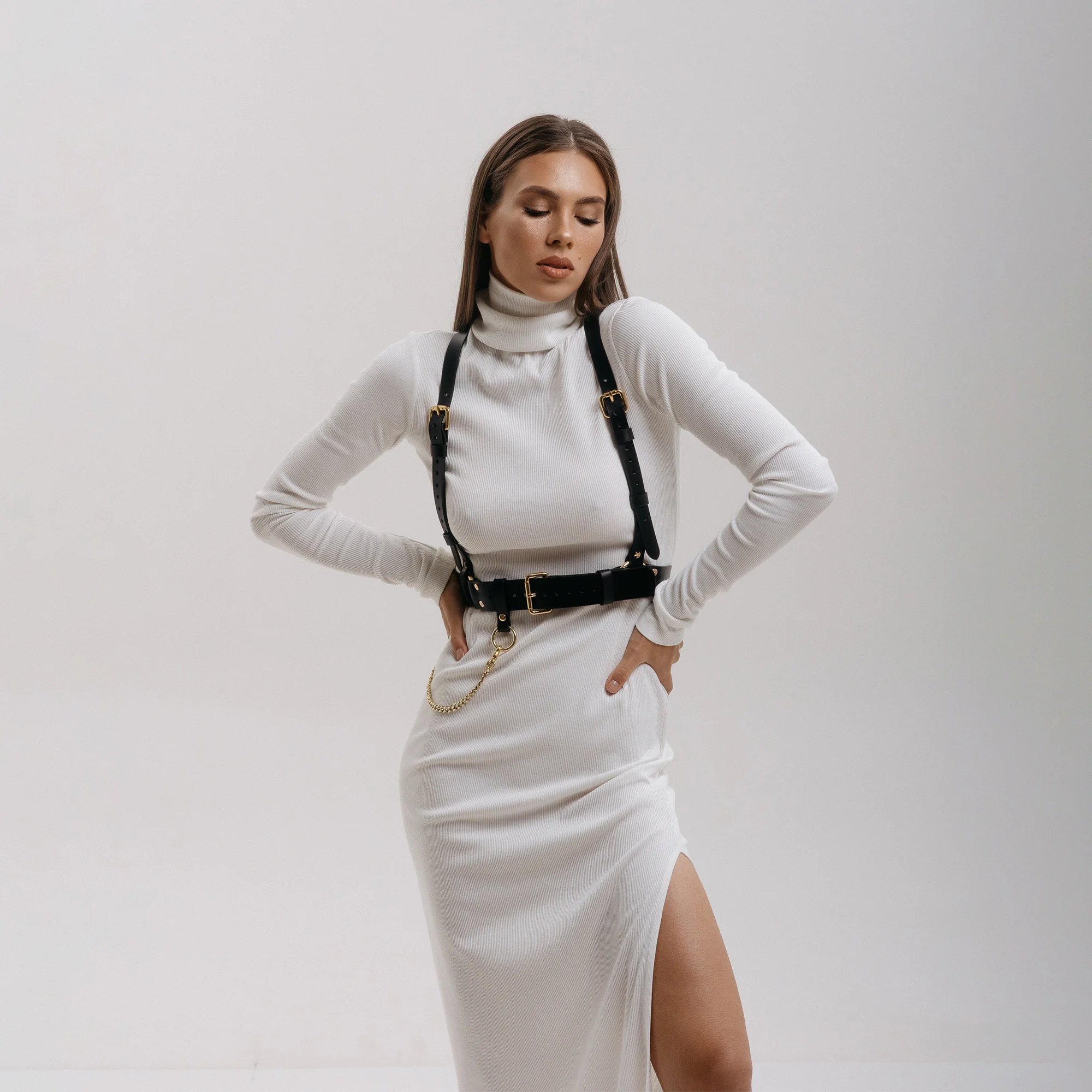 Leather Suspender Harness ANNA - Image 23