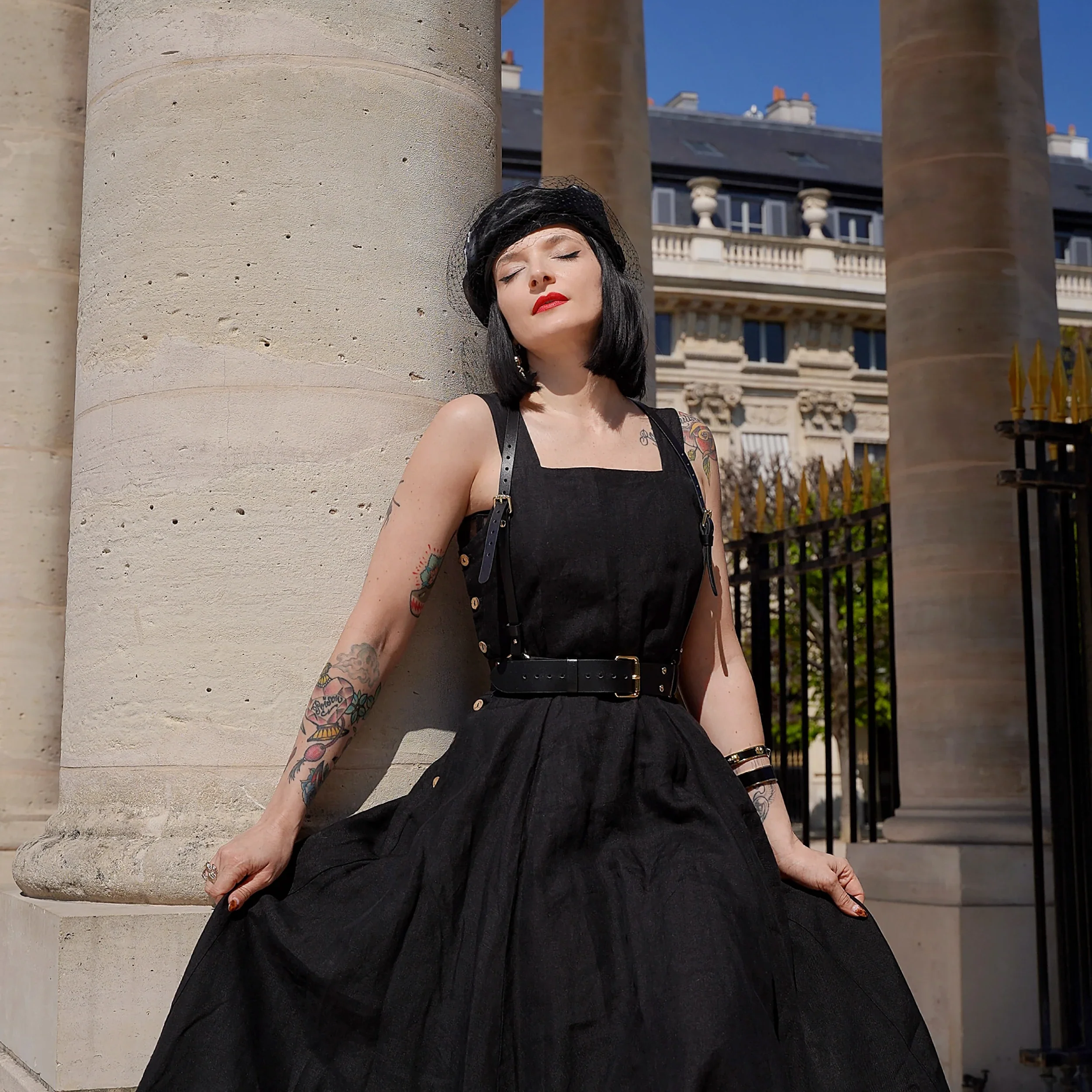 Leather Suspender Harness STELLA - Image 3