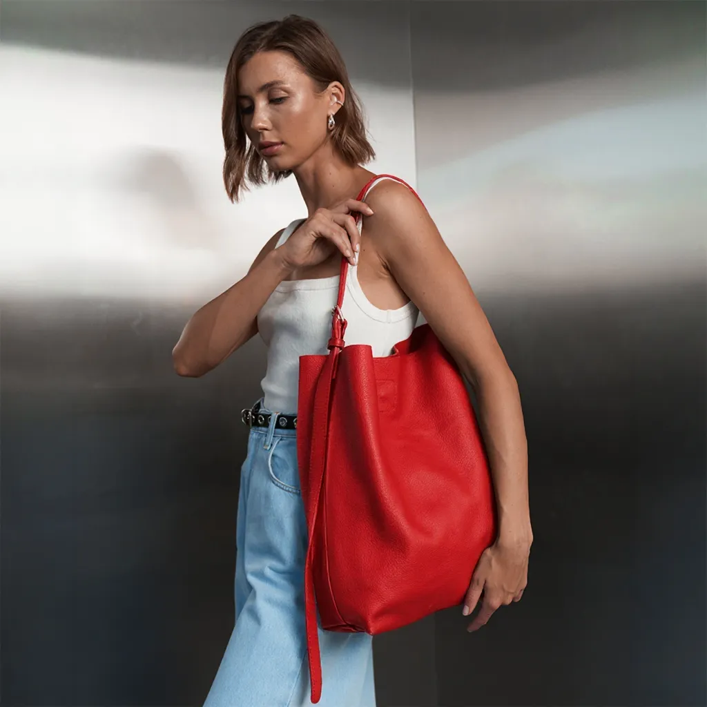 Leather Tote Bag Tati - Image 11