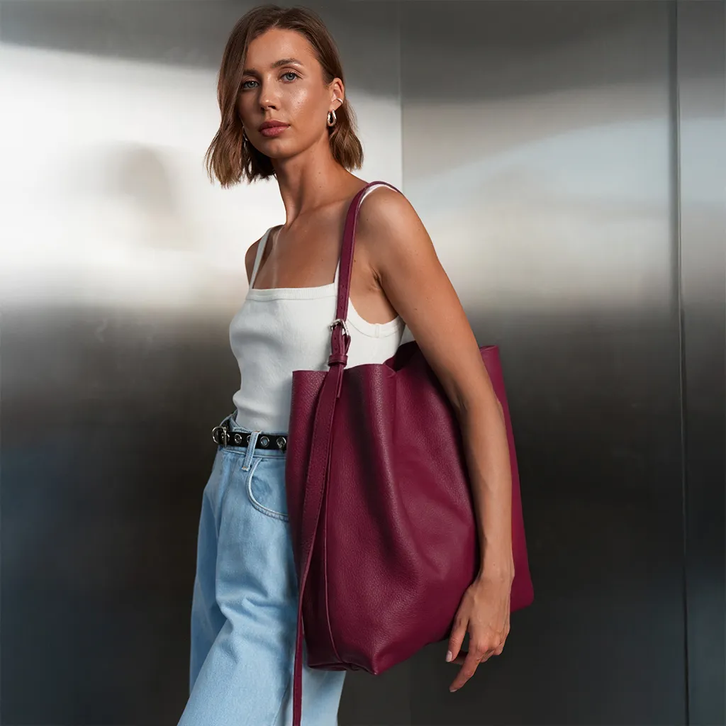 Leather Tote Bag Tati - Image 12